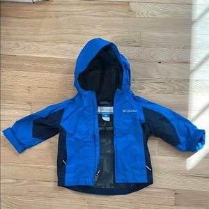 Columbia Blue and Navy Hooded Jacket